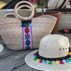 Beautiful sombrero and hand bag